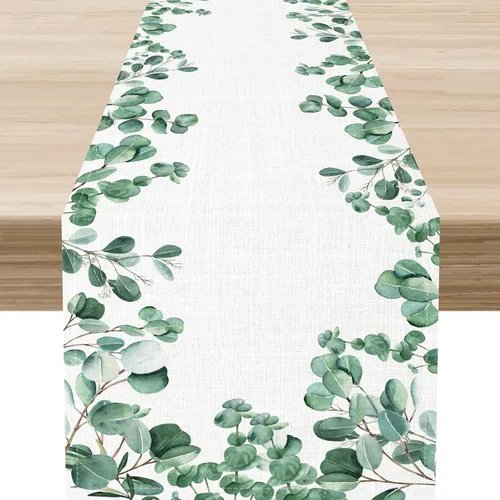 Vista 21 de Camino de mesa costero, playa de verano, estrellas de mar, caballito de mar, conchas de mar, azul, coral, náutico, tropical, océano, decoración