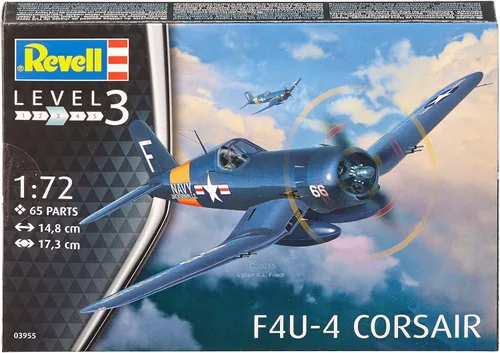 Vista 2 de Revell 03955 F4U-4 Corsair Modelo Kit, 5.8 in Longitud,6.8 in spanwidth