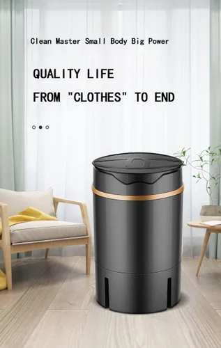 Vista 2 de Lavadora portátil 4.5L Lavadora de ropa doméstica Lavadora 250w Hogar Mini lavadora