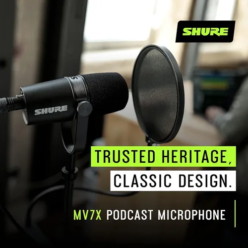 Vista 5 de Shure MV7X - Micrófono XLR para podcasting con cable XLR - Micrófono dinámico para podcasting y grabación vocal, tecnología de aislamiento de voz