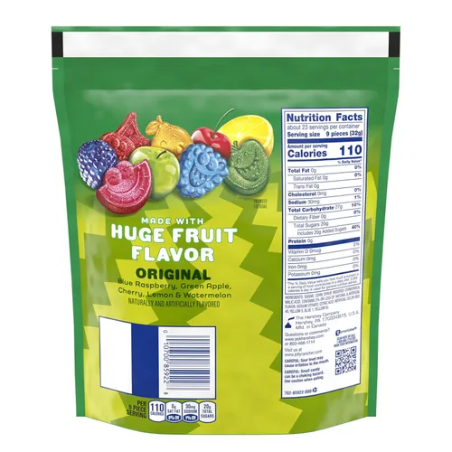 Vista 2 de JOLLY RANCHER Gomitas Ácidas - Surtido de Caramelos con Sabor a Fruta, Bolsa resellable, 25.5 onzas