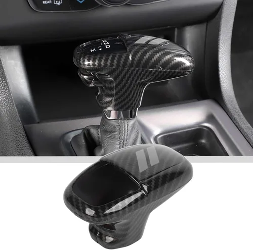 Vista 11 de JWWY Pomos de Palanca de Cambios Cubierta Moldura para Dodge Challenger Charger 2015-2024+ Durango 2018-2024 Accesorios Interiores Azul 3 piezas