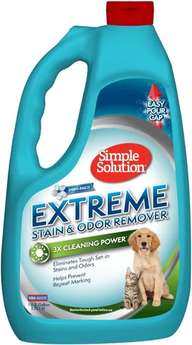 Vista 9 de Simple Solution - Eliminador de manchas y olores para mascotas, desodorante para alfombras, eliminador de olores de mascotas con enzimas