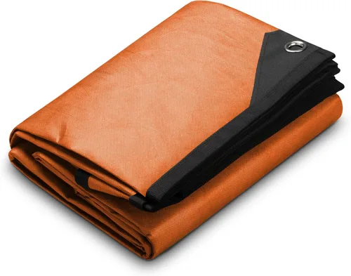 Vista 7 de Arcturus XL - Lona de supervivencia – Lona térmica reflectante aislada para campamento – 8.5 x 12 pies (negro)