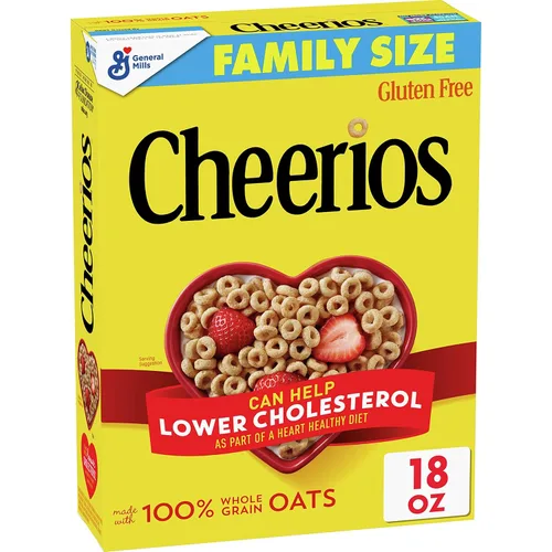 Vista 19 de Cheerios Cereal de desayuno sin gluten de avena integral, bolsa de 2.2 onzas (paquete de 5)