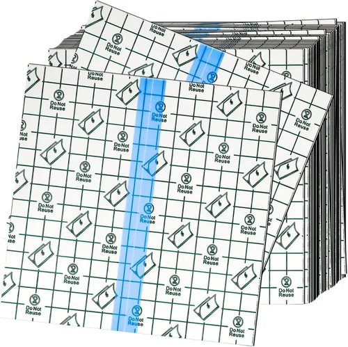 Vista 13 de OBTANIM 100 hojas transparentes impermeables para vendaje adhesivo de película transparente, cubierta de cinta adhesiva para tatuajes, ducha