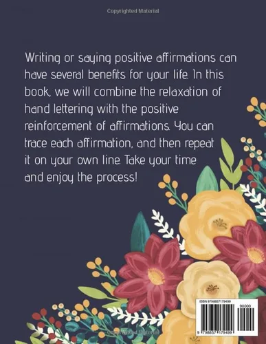 Vista 2 de Hand Lettering Practice with Positive Affirmations Traceable Affirmations for Hand Lettering and Modern Calligraphy Beginners