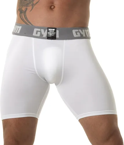 GYM Pantalones cortos de compresión con bolsillo para teléfono