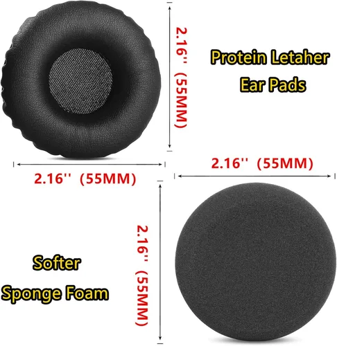 Vista 5 de Almohadillas de espuma compatibles con VXI BlueParrott B250-XT Plus B250XT B150 Kit de almohadillas de repuesto para auriculares/micrófono, 6 piezas