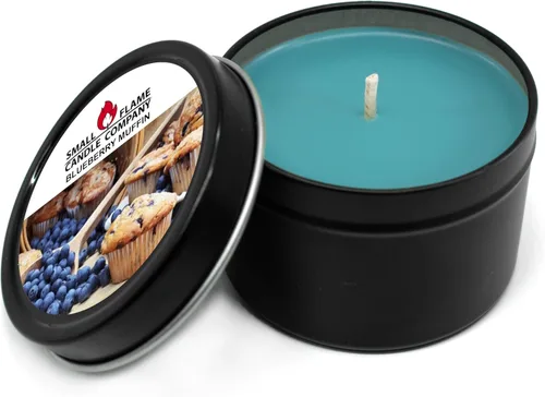 Vista 12 de Vela de soja natural hecha a mano de Small Flame Candle Company (vainilla frambuesa negra)