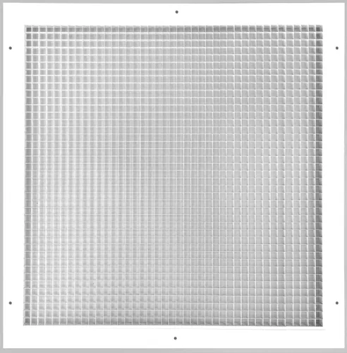 Vista 55 de HVAC Premium Rejilla de aire de retorno Eggcrate con núcleo cúbico de 6 x 6 pulgadas, aluminio a prueba de óxido, cubierta de conducto