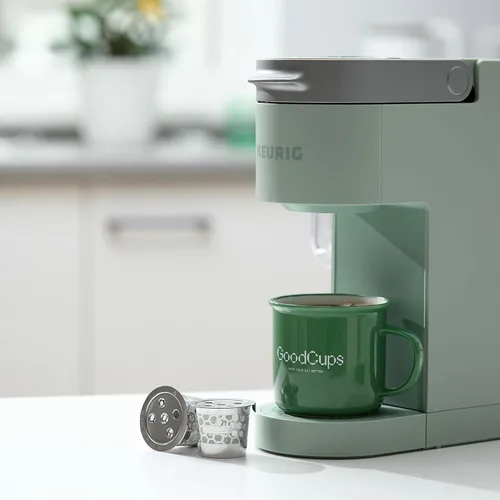 Vista 7 de 2 tazas K reutilizables de acero inoxidable para Keurig K Supreme, K Supreme Plus, K Slim, K-Brew Chill, K-Duo Hot & Iced con tecnología MultiStream