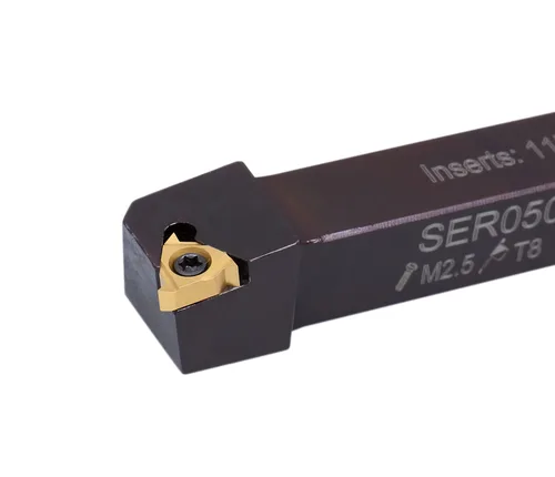 Vista 5 de Accusize Industrial Tools 1/2" 9 piezas/juego, herramientas de torneado de carburo indexables y barra de mandrinar, 2988-0012