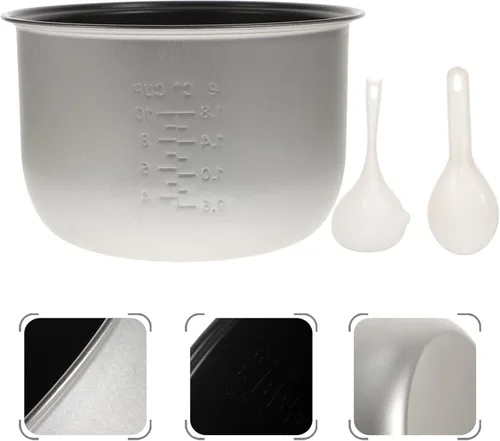 Vista 2 de Zerodeko Olla de arrocera interior olla antiadherente olla para cocina eléctrica de Japón accesorio multiusos