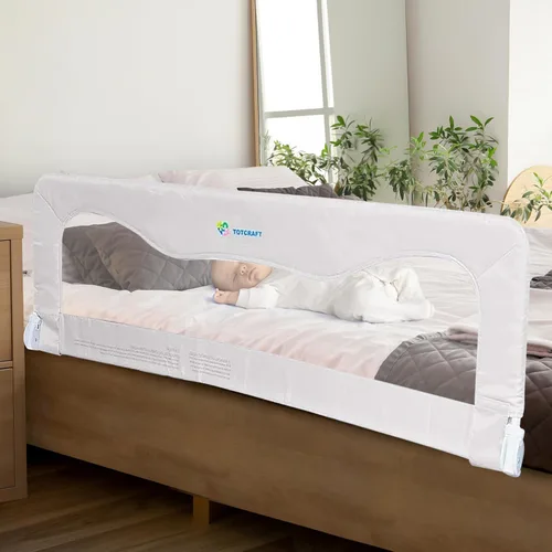 Vista 12 de TotCraft Rieles de Seguridad para Cama para Niños Pequeños - Protector de Riel de Cama para Queen, King, Tamaño Completo, Cama Twin