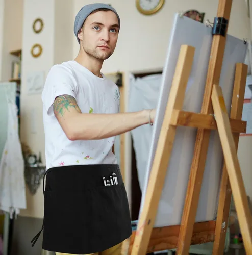 Vista 7 de Utopia Wear 12 Pack Server Aprons with 3 Pockets, Waiter and Waitress Waist Aprons for Women with Pockets, Men Short Aprons