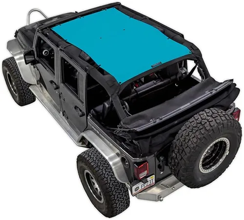 Vista 10 de Malla para sombra SPIDERWEBSHADE para Jeep Wrangler JKini con protección UV, accesorio hecho en EE.UU., para tu JK de 2 puertas y JKU de 4 puertas