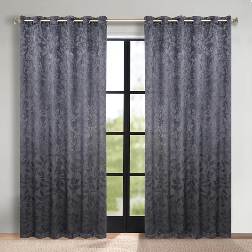 Vista 119 de Superior Cortinas opacas, oscurecimiento de la habitación para dormitorio, bloqueo solar, térmicas, cortinas bohemias modernas, colección de hojas