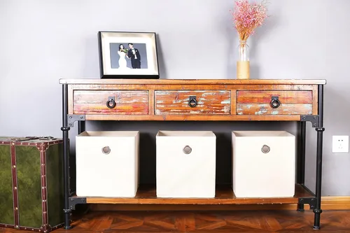 Vista 4 de Amelitory Organizadores de Almacenamiento en Cubos Plegables de Tela con Cajón, Juego de 6, Beige