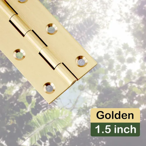 Vista 5 de 8 bisagras de latón macizo, bisagras de joyero, bisagras pequeñas con tornillos, adecuadas para baúl de joyería, caja de madera, caja