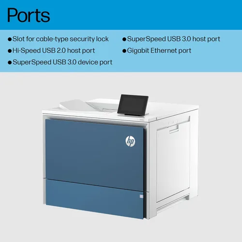 Vista 10 de HP Impresora Color LaserJet Enterprise 6701dn, mejor para negocios, (58M42A)