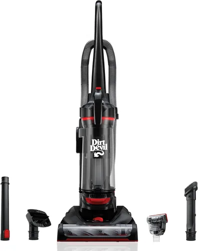 Vista 10 de Dirt Devil Aspiradora vertical multisuperficie de alcance extendido + sin bolsa para alfombras y suelos duros, aspiradoras potentes, ligeras