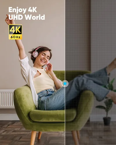 Vista 4 de Highwings - Cable micro HDMI a HDMI 4K de 30 cm, 4K@60Hz HDR, cable micro HDMI compatible con cámara DSLR, Raspberry Pi, GoPro Hero para TV