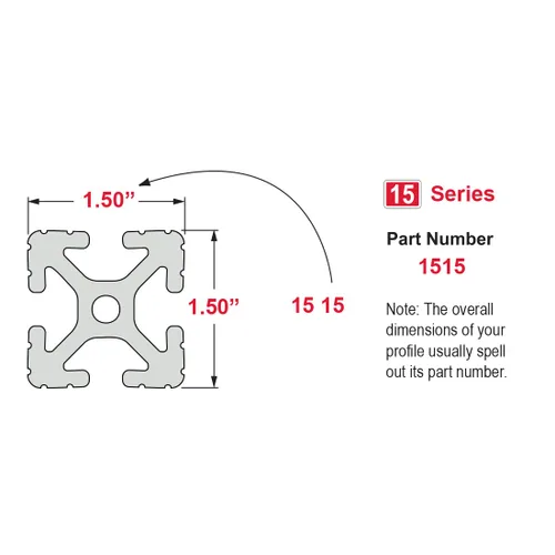Vista 4 de 80/20 INC., 1515, 15 Series 1.5" x 1.5" Negro t-slotted extrusión X 12