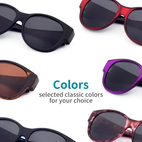 Vista 9 de Face Shadow Polarized Sunglasses Fit Over Glasses, Sunglasses for Women to Go Over Glasses UV Protection Lightweight