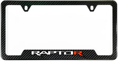 Vista 7 de Marco de Placa de Licencia de Metal Negro Ford Raptor