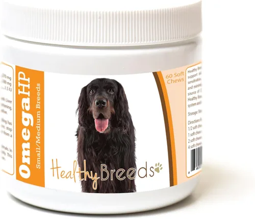 Vista 86 de Healthy Breeds Affenpinscher Omega HP - Masticables suaves para piel y pelaje, 60