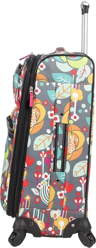 Vista 2 de Lily Bloom Designer Pattern Collection - Juego de equipaje de 3 piezas ligero y expandible con ruedas giratorias para mujer el juego de viaje