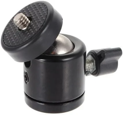 Vista 3 de AKOAK 1/4" Swivel Mini Ball Head Screw Tripod Mount for DSLR Camera Camcorder Light Bracket, Pack of 1