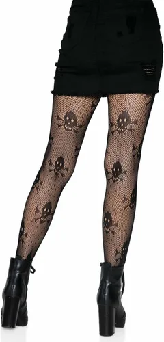Vista 2 de Leg Avenue womens Skull Fishnet Tights