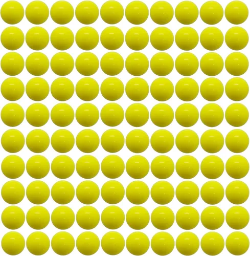 Ultimate 0.68 Cal Seamless Paintballs – 100X munición de PVC/nailon de alto impacto para autodefensa y entrenamiento táctico. Bolas de pintura de