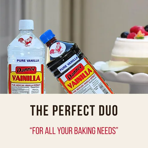 Vista 4 de Danncy Extracto de vainilla pura de México, 33 oz por botella, paquete sellado de 2 botellas
