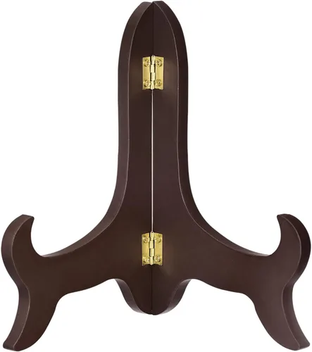Vista 12 de uxcell Soporte de placa de caballete de 5", soporte de exhibición plegable de madera negro para marco de imagen decorativo