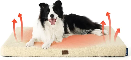 Vista 44 de Bedsure - Camas XL para perros de tamaño grande - Cómodas camas planas extra grandes para mascotas con funda extraíble y lavable, colchón ortopédico