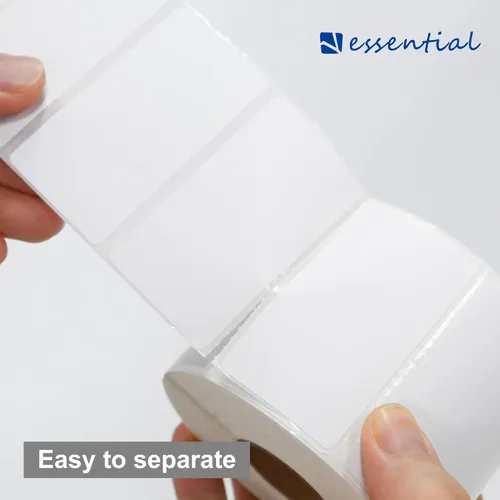 Vista 3 de ESSENTIAL Etiquetas de código de barras térmicas directas de 2.25 x 1.25 pulgadas (2.244 in x 1.260 in), etiquetas de envío, compatibles