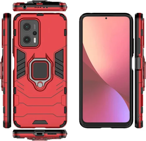 Vista 5 de Funda para Xiaomi Redmi Note 11T Pro+5G Caso,Funda para Xiaomi Redmi Note 11T Pro 5G Caso,Soporte de montaje magnético para coche Funda Shell