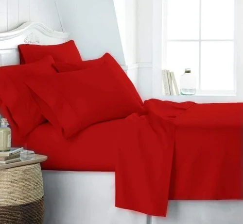 Vista 37 de Sábana bajera ajustable de color burdeos, 1 pieza, con bolsillo extra profundo, se adapta a colchones de 45,7 a 21.2 in en todo elástico de calidad