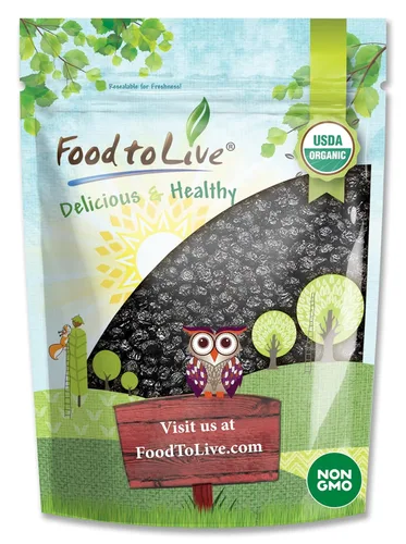 Food to Live Arándanos secos orgánicos, 1 libra sin OMG, kosher, veganos, sin sulfuro, a granel