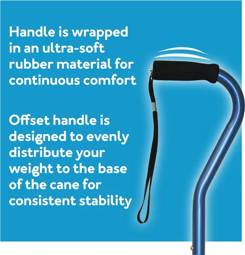 Vista 3 de Carex Health Brands Designer - Bastón compensado, Bahama, 1 unidad