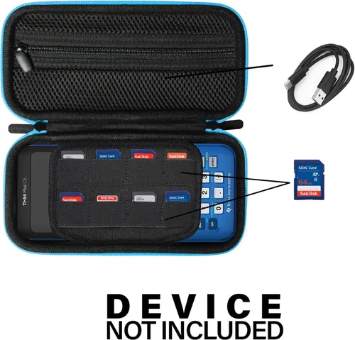 Vista 3 de CaseSack Funda para calculadora gráfica para Texas Instruments TI84 Plus, TI84, TI83, TI89, TI-Nspire CXII/TI Nspire CX CAS/TI Nspire CX, bolsillo
