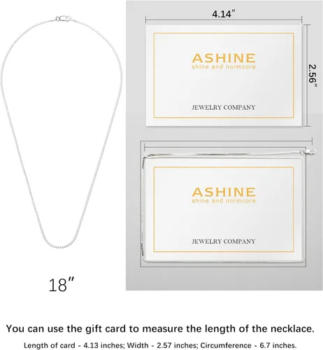 Vista 4 de Collar de cadena de plata fina italiana 925 de 1 mm y 16 - 30, con gamuza de pulido de plata