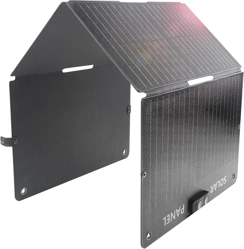 Vista 14 de EYONGPV Panel solar plegable portátil de 36 W con salida de carga rápida USB-C PD Croc-Eye, IP67 impermeable cargador solar compacto para teléfonos