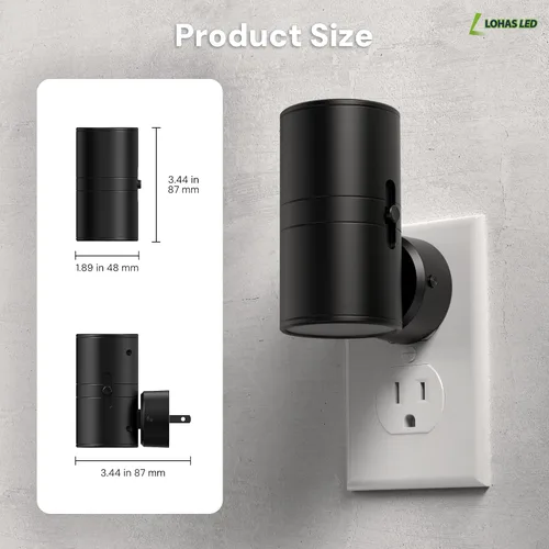 Vista 7 de L LOHAS LED Luz nocturna, luces nocturnas que se enchufan a la pared, 5 5 ct.