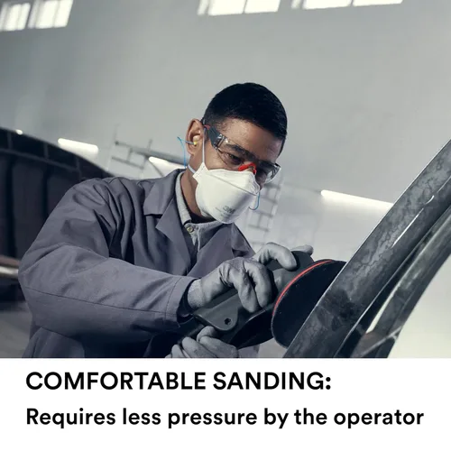 Vista 5 de 3M Xtract Net Disc 710W, 120+, 3 pulgadas, Die 300V, paquete de 50 discos de lijado con gancho y bucle, prácticamente libre de polvo, opción premium