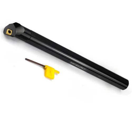 OSCARBIDE Barra de mandrinar indexable de 1"x12", vástago de 1", longitud total de 12", Sclcr a mano derecha, insertos de carburo