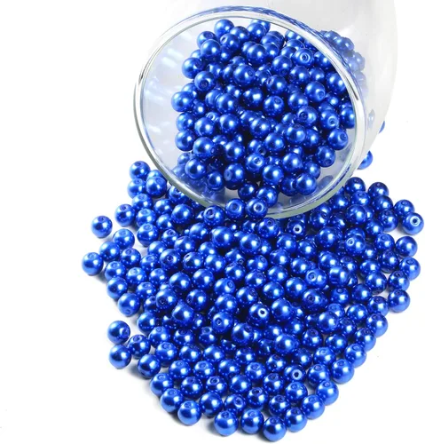 Vista 24 de YouLuo 200 piezas de perlas de cristal redondas perlas de perlas checas pequeñas satinadas brillantes perlas espaciadoras para hacer joyas, Negro